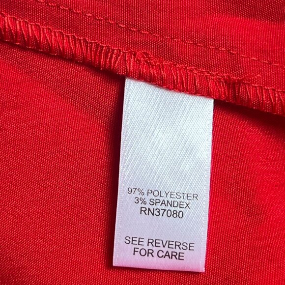 Cato Button Down Athlesiure sports wear top Deep Red 18-20W New with Tags - Picture 5 of 9